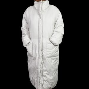 Frame Duvet Puffer Coat White Oversize Eggshell Packable Long Straps Bag Medium